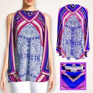 Trina Turk Silk Blouse Women’s Size Sm